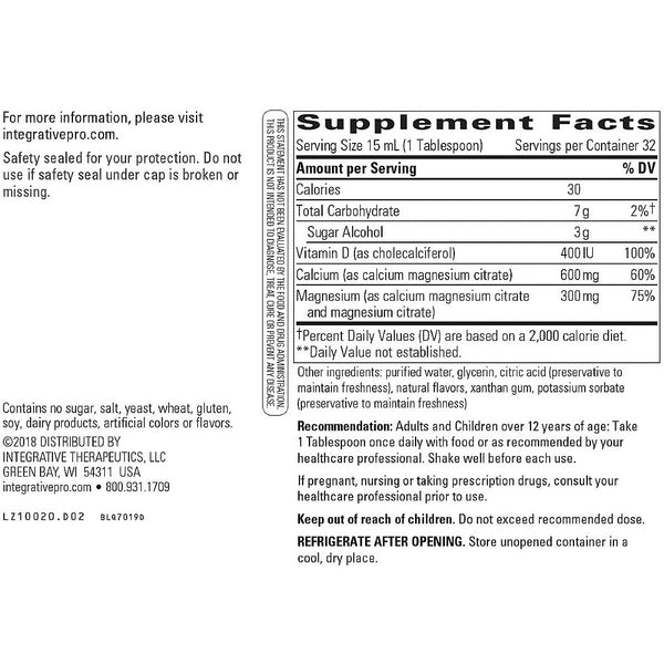 Liquid Calcium Magnesium 2:1 Ca/Mg