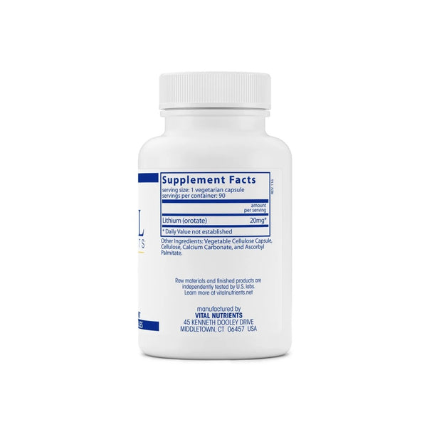 Lithium (orotate) 20mg