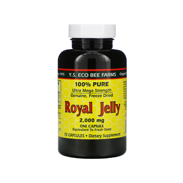 100% Pure Royal Jelly 2,000 mg (75 capsules)