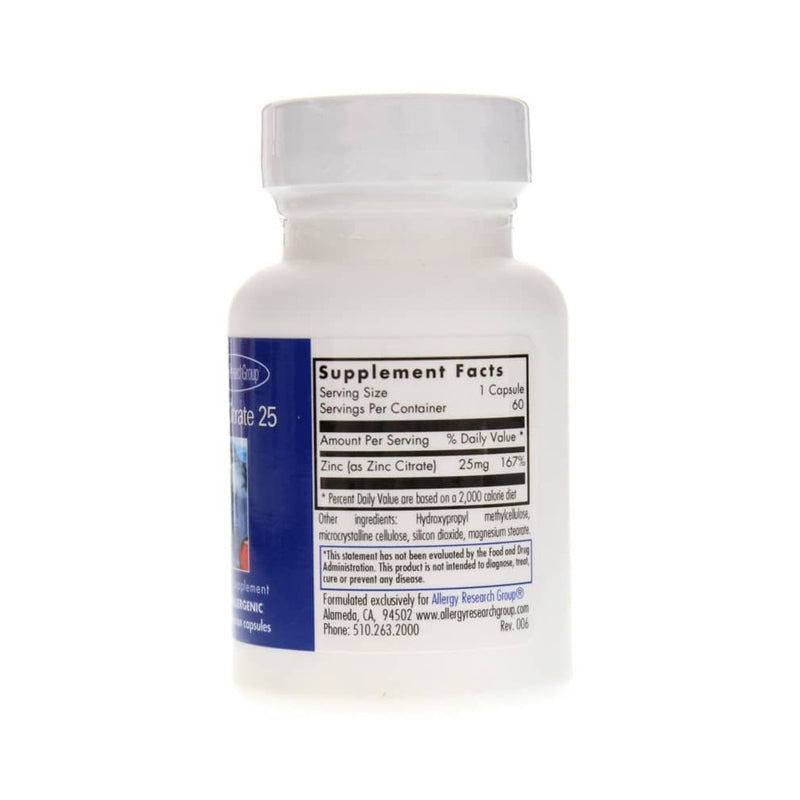 Zinc Citrate 25 mg